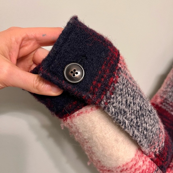 GAP wool plaid petite coat - Picture 4 of 9